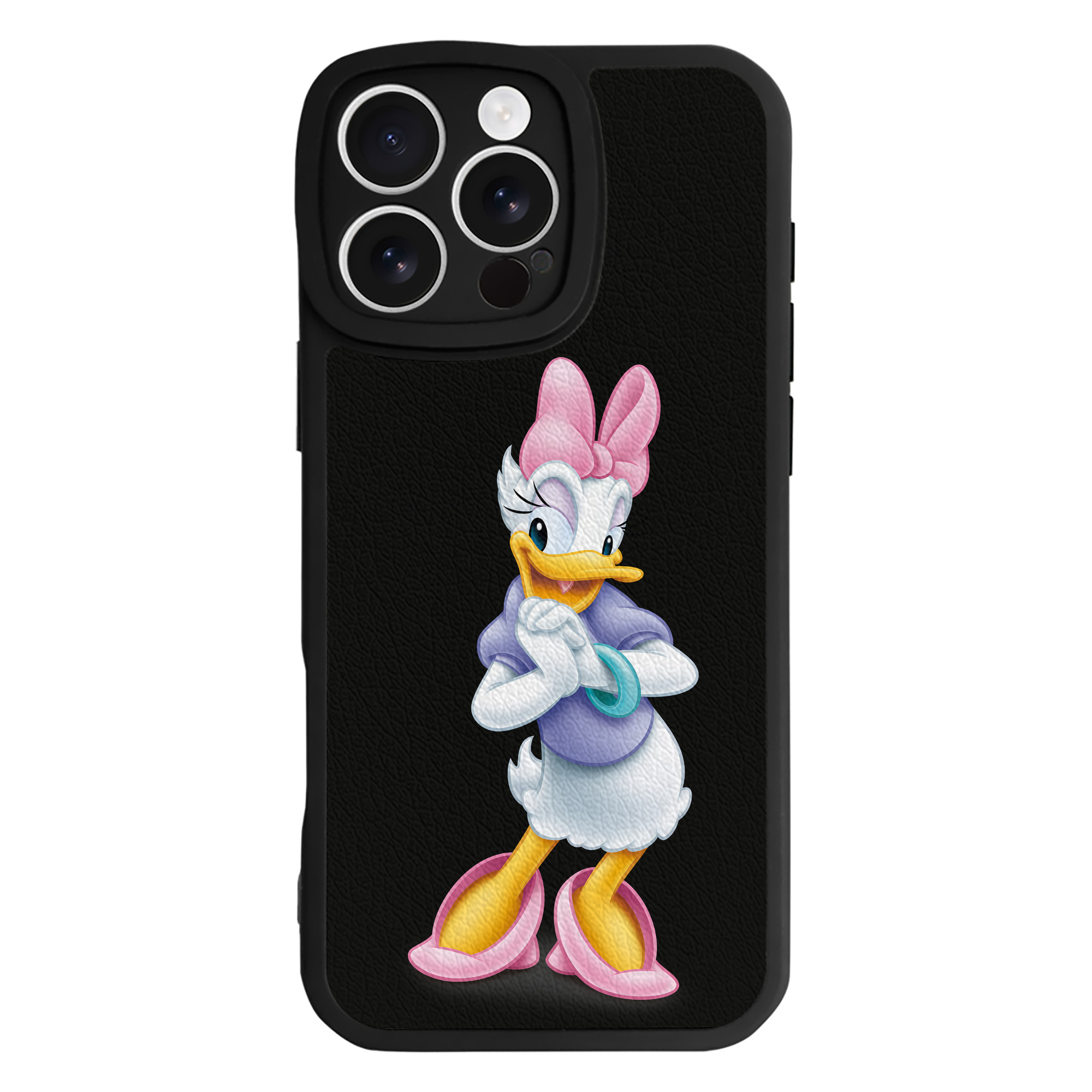 （画像用） ミッキーマウス Mickey Mouse 【iPhone 16シリーズ対応】シリコンスマホケース（レザー調） 材質：シリコン